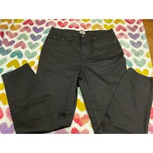 HORIZON Black Jeans Womens Size 14 High Rise Straight Leg Inseam 27